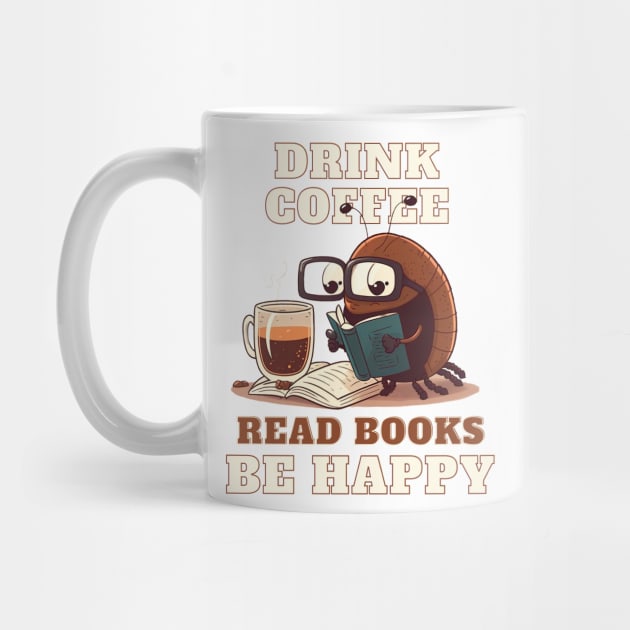 Drink Coffee, Read Books, Be Happy by T-signs